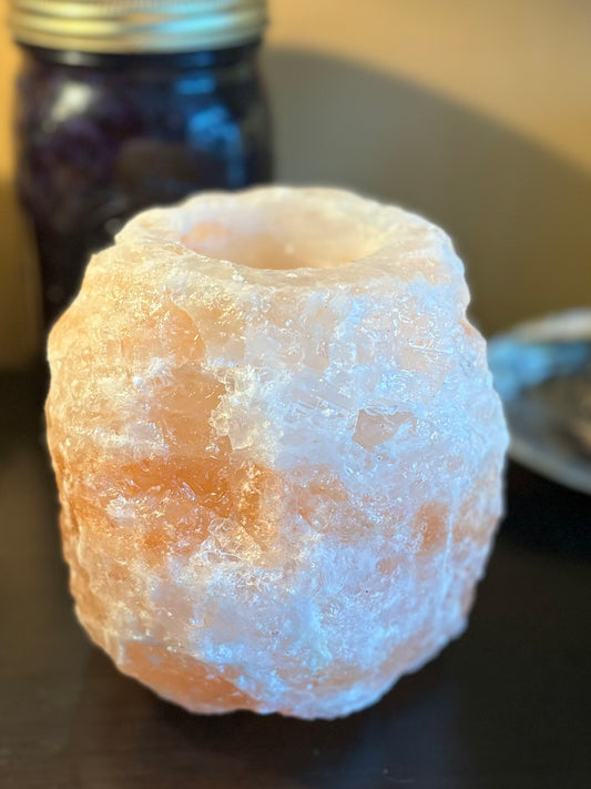 Himalayan Salt Candle Holder